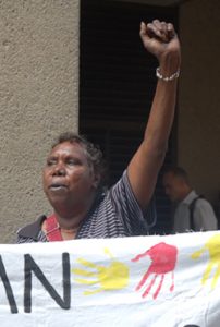 Valerie Martin from Yuendumu in the Northern Territory visited Sydney and Brisbane recently to speak out against the interention